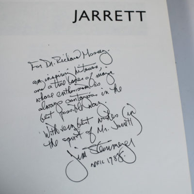 Jarret: #71 of the special edition printing signed by Steinmeyer and then inscribed and signed again: 1988 - Image 3