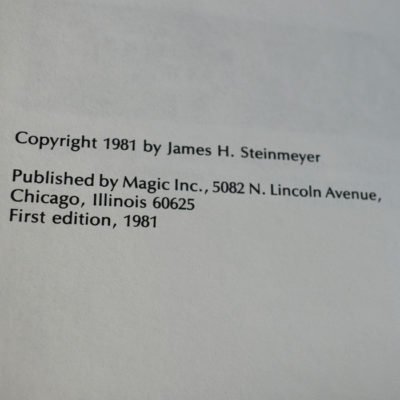 Jarret: #71 of the special edition printing signed by Steinmeyer and then inscribed and signed again: 1988 - Image 4