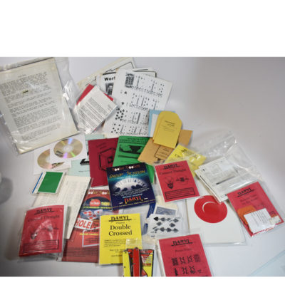 Complete file of Daryl items: tricks, books, notes