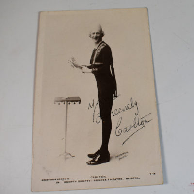 Carlton Original signed Post card: Princess Theater 1910