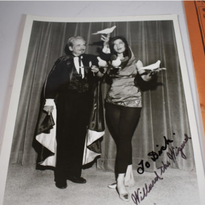 Original Willard the Wizard Signed photo, business card and poster - Image 2
