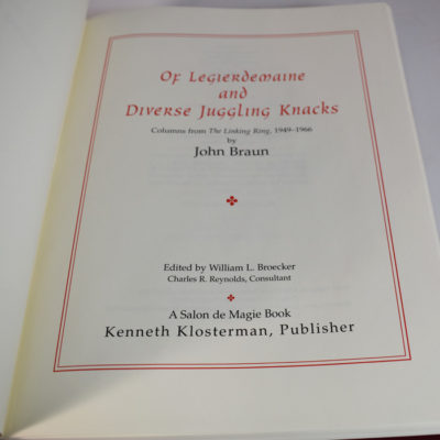 Of Legerdemain and Diverse Juggling Acts: Salon De Magie and Ken Klosterman - Image 2