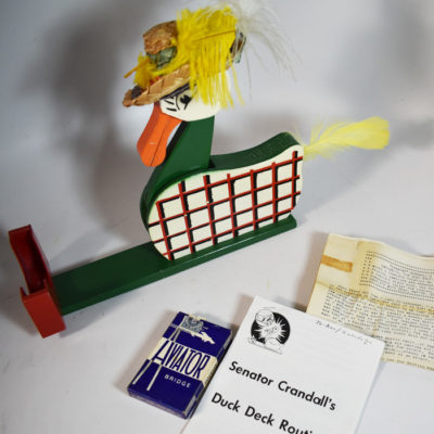 Gwendolyn the Card Duck with the Senator Crandall Routine and special cards!