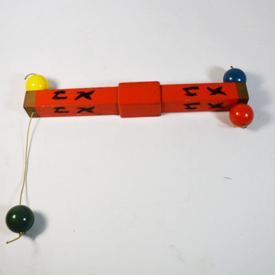 Vintage Wood Pom Pom Stick