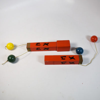 Vintage Wood Pom Pom Stick - Image 4