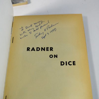 3 Crooked Gambling Books by Syd Radner 1957: two signed to Doc Mossey - Image 3