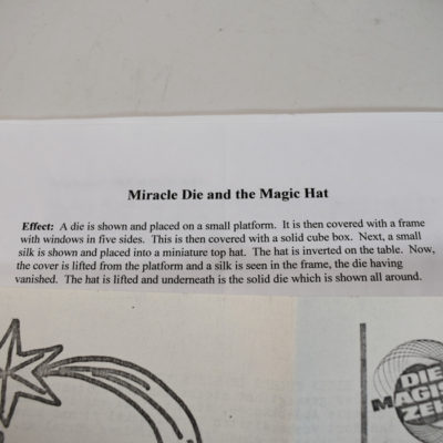 Miracle Die and the Magic Hat: Germany: rare miniature magic - Image 4
