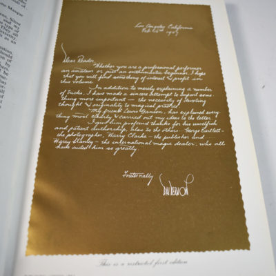 Dai Vernon Book of Magic: Ganson:  1st restricted edition signed by Vernon leather bound - Image 4