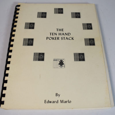 Ed Marlo Ten Hand Poker Stack: Warmly inscribed by Marlo signed twice copy #44