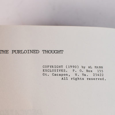 The Purloined Thought:  Al Mann signed by Mann #68 of only 200 - Image 3
