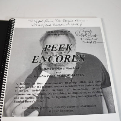 Peek Encore Richard Busch 2003 autographed - Image 3