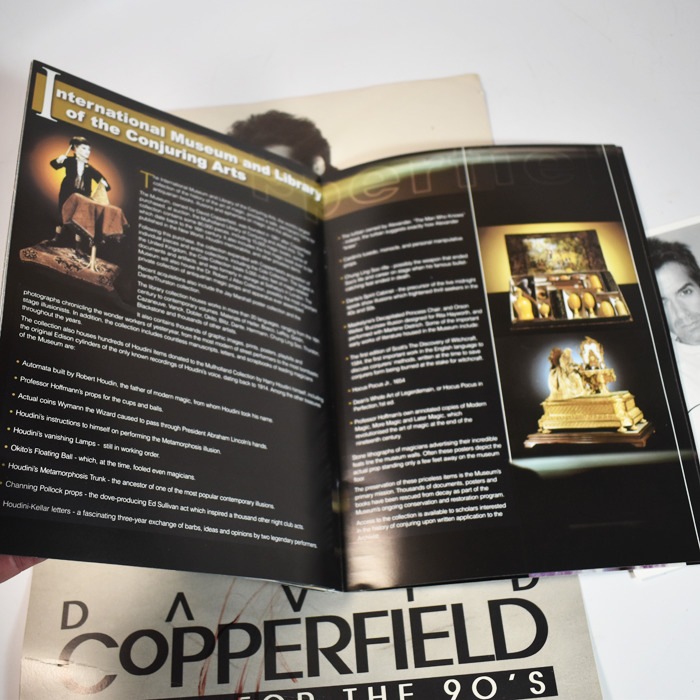 David Copperfield signed Poster, Program and Photo (with 2 ticket stubs) - Image 4