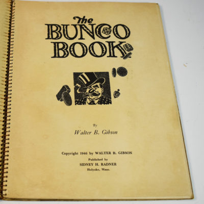 The Bunco Book 1946 Walter Gibson: cleverly signed by Gibson: the lowdown on cheats and scams of carnival games etc.tcc - Image 3