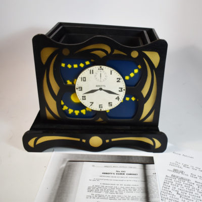 Abbot Clock Cabinet: early clockwork version circa 1940’s - Image 2