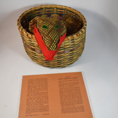 Vintage Jumbo Snake in the Basket