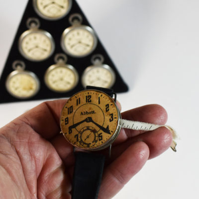 Multiplying Watches with Display Stand and Tape Measure Watch 1940’s: scarce - Image 2