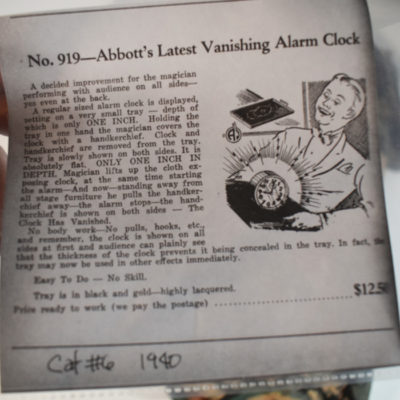 Latest Vanishing Alarm Clock: Rare  This should be in an Abbott Museum! 1940 - Image 5