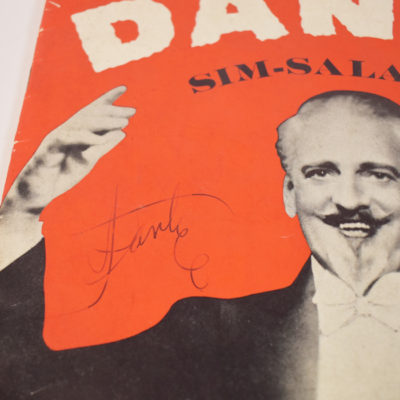 Dante Sim Sala Bim signed tour book and Playbill from 1949 Shubert - Image 3