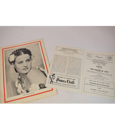 Dante Sim Sala Bim signed tour book and Playbill from 1949 Shubert - Image 5