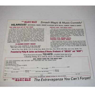 David Copperfield: The Magic Man playbill and Brochure 1975 - Image 3