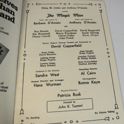 David Copperfield: The Magic Man playbill and Brochure 1975 - Image 5