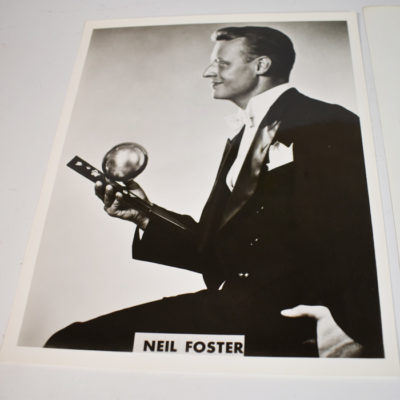 Neil Foster Signed Letter on Abbott Stationary with an Early 8×10 Publicity photo - Image 3
