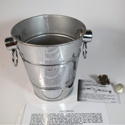 Vintage Abbott Latest Coin Pail with extras!