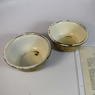 Abbott Vintage Crackle Finish Rice Bowls circa 1940 - Image 3