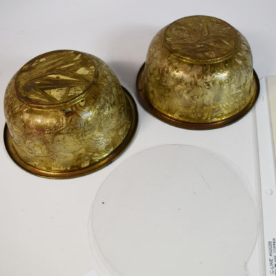 Abbott Vintage Crackle Finish Rice Bowls circa 1940