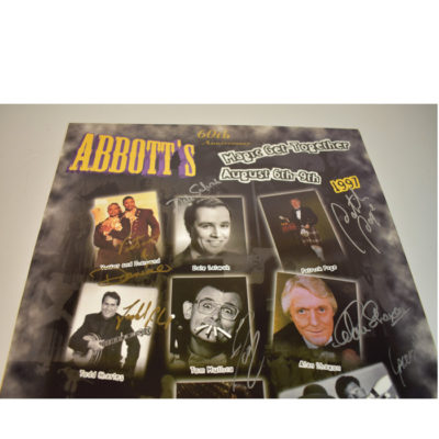 Abbott 1997 Poster for the Get Together signed by all!: Tom Mullica, Patrick Page, Alan Shaxon, Dale Salwak and others! - Image 2