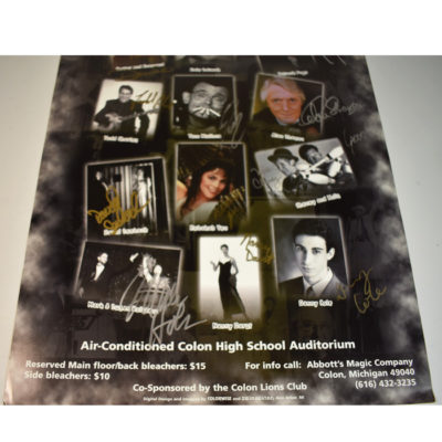 Abbott 1997 Poster for the Get Together signed by all!: Tom Mullica, Patrick Page, Alan Shaxon, Dale Salwak and others! - Image 3