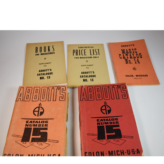 Abbott Catalog’s 13 (2), 14, 15 (2) Magic Collectibles