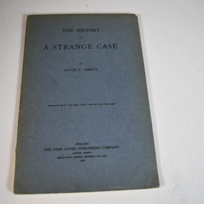 The History of a Stange Case: David P Abbott: 1908 scarce