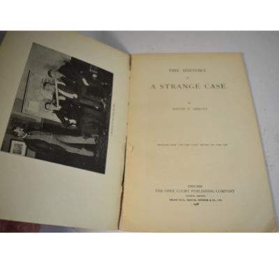 The History of a Stange Case: David P Abbott: 1908 scarce - Image 3