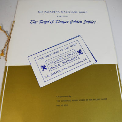 Original 1953 Thayer Golden Jubilee Program and The Story of Thayer Lecture book by Phillip Schwartz - Image 4