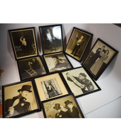 10 Vintage Framed photos (8 Signed) 1940’s
