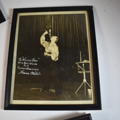 10 Vintage Framed photos (8 Signed) 1940’s - Image 4