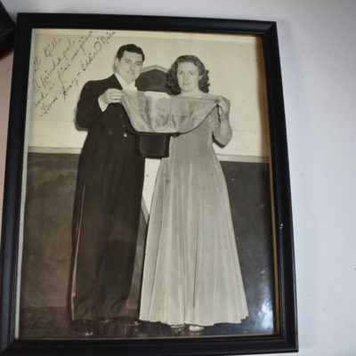 10 Vintage Framed photos (8 Signed) 1940’s - Image 6