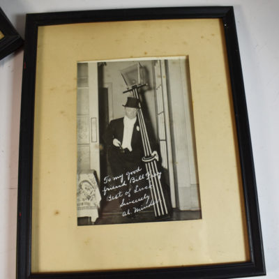 10 Vintage Framed photos (8 Signed) 1940’s - Image 9