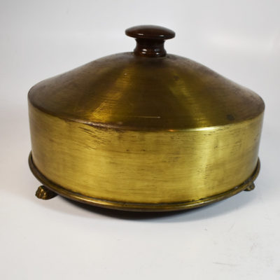 Brass P&L claw foot double load dove pan: hallmarked
