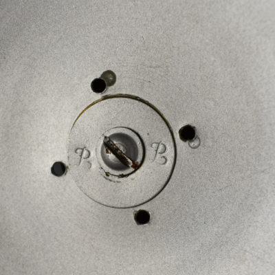 Brass P&L claw foot double load dove pan: hallmarked - Image 3
