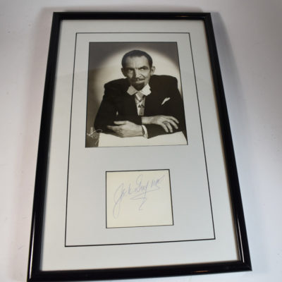 Jack Gwynne Original publicity photo and signature