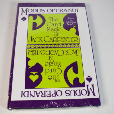 Modus Operandi: The Card Magic of Jack Carpenter/ New in MFG Wrap