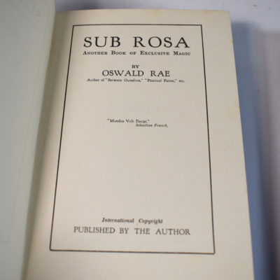 Vintage Oswald Rae Trilogy: Sub Rosa, Between Ourselves and The More You Watch - Image 8