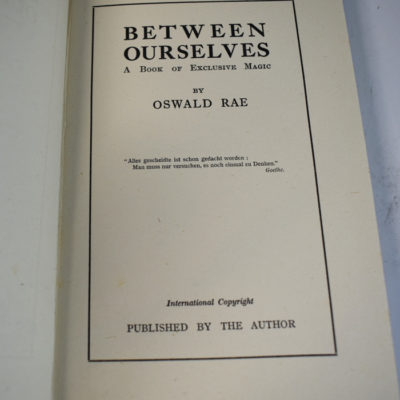 Vintage Oswald Rae Trilogy: Sub Rosa, Between Ourselves and The More You Watch - Image 9