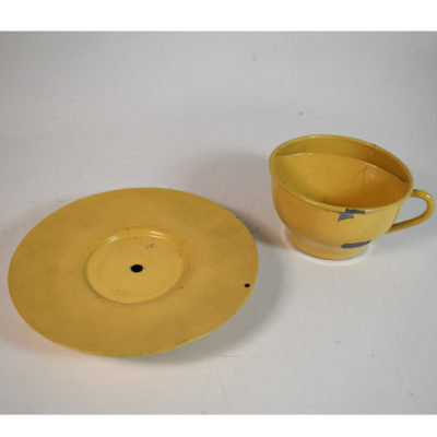Vintage Confetti Cup and Saucer: circa 1930 - Image 2
