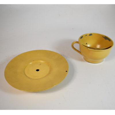 Vintage Confetti Cup and Saucer: circa 1930 - Image 3