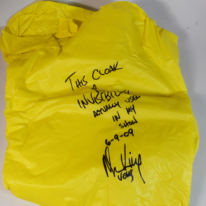 Mac King signed Cloak of Invisibility used in his Vegas show 6-9-09 - Image 2