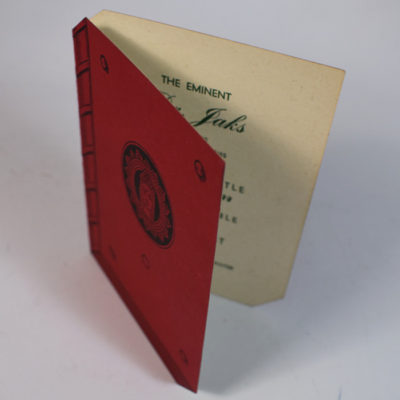 Dr. Jaks Table Tent: the Savoy Plaza New York: rare