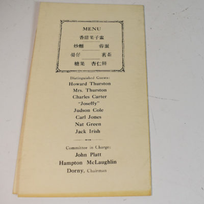 Howard Thurston Show and Reception Program Chicago Assembly: 1933 - Image 3